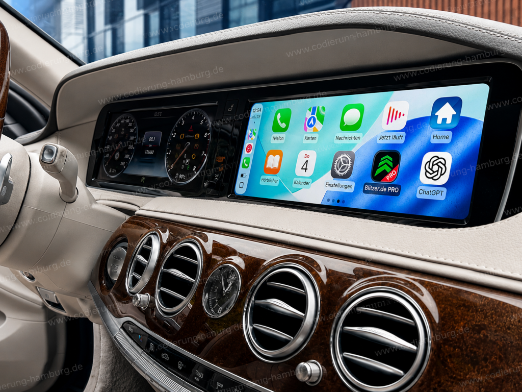 Mercedes W222 Apple CarPlay und Android Auto Nachrüstung